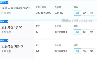 云主机哪家好？看下对比你就知道了
